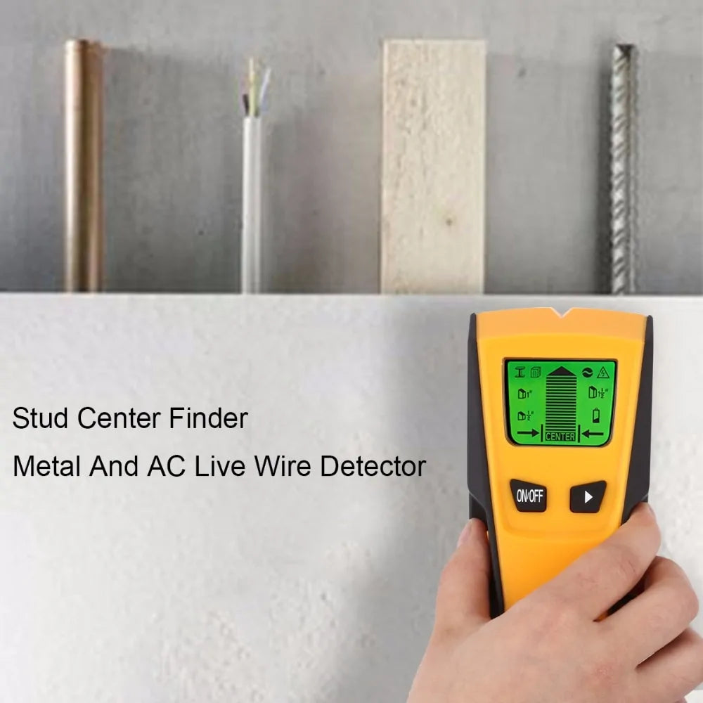 3 In 1 Metal Detector AC Voltage Live Wire Wall Scanner Portable Metal Wood Stud Finder Electric Box Finder