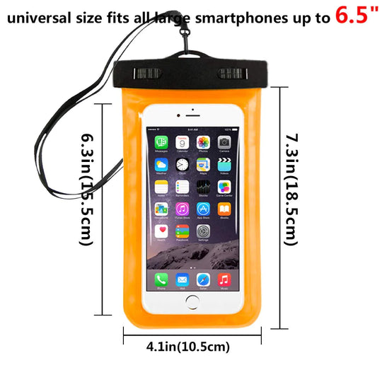 3 Pack Waterproof Floating Cell Phone Pouch Dry Bag Case Cover