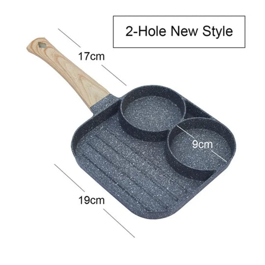 2/4 Hole Thickened Omelet Pan Non-stick