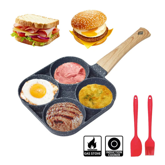 2/4 Hole Thickened Omelet Pan Non-stick