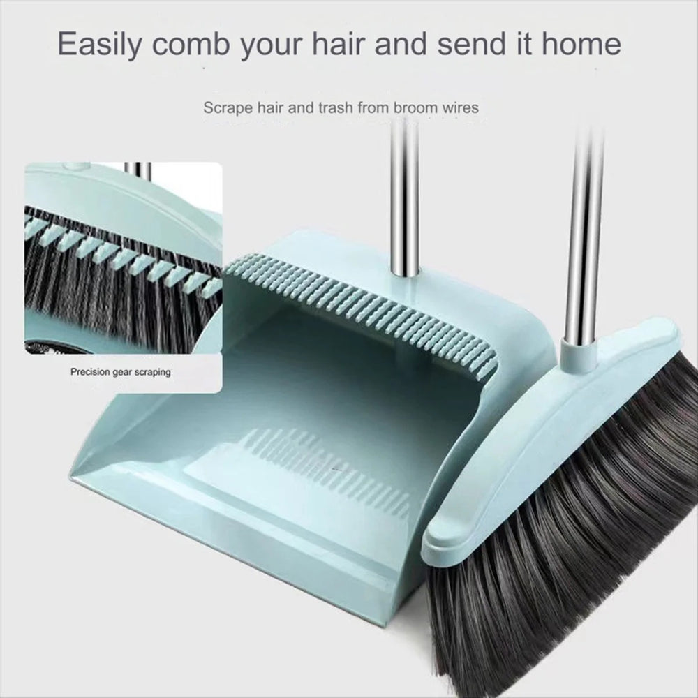 SwiftSweep™ Broom and Dustpan Set