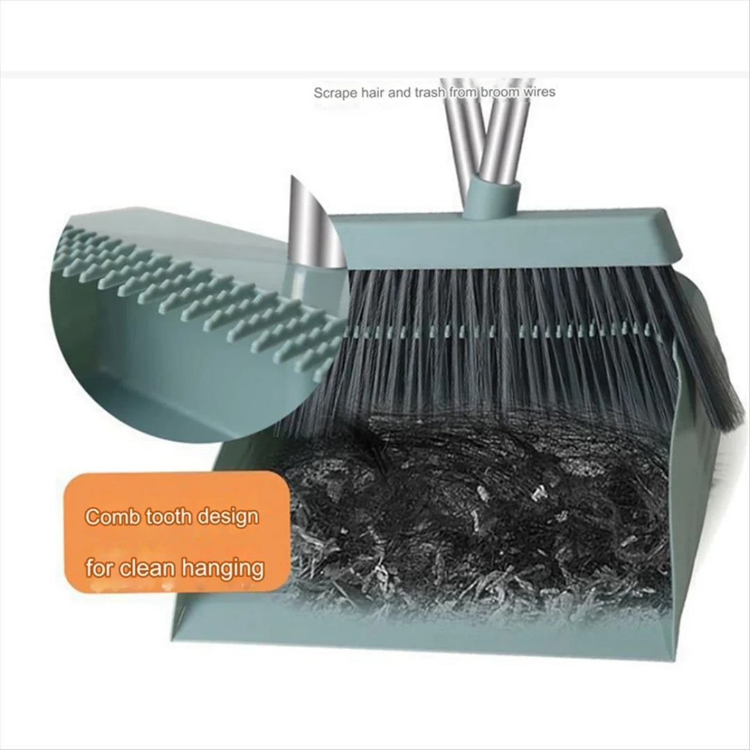 SwiftSweep™ Broom and Dustpan Set