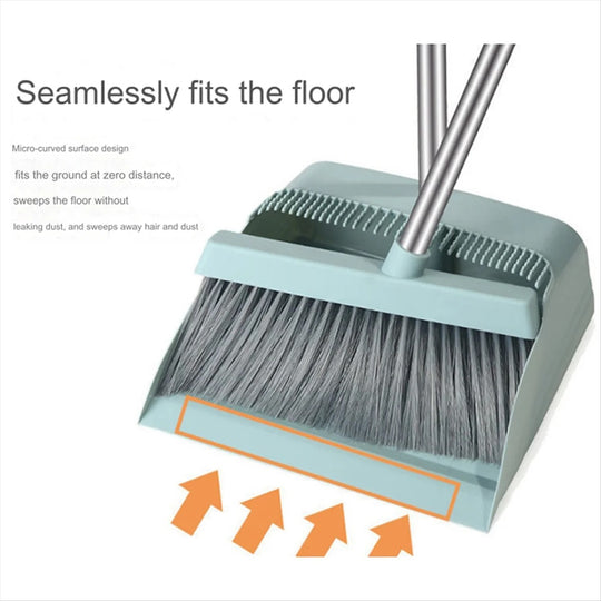 SwiftSweep™ Broom and Dustpan Set