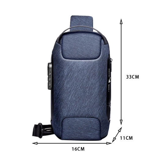 Anti-Theft Men Chest Bag