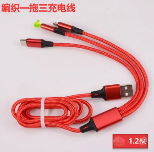 3 in 1 Charging Cable Micro USB Type C