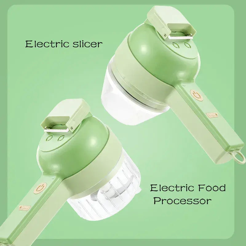 4in1 Electric Vegetable Cutter Set